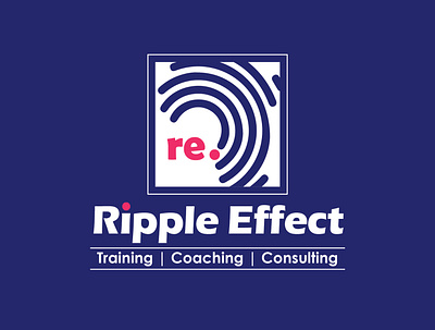 Ripple Effect Logo branding design illustration logo typography vector
