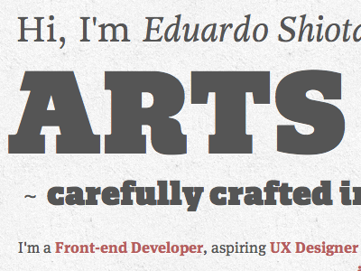 Blog Headline blog serif slab typography