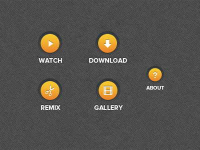 Urban buttons buttons icons sans serif texture ui