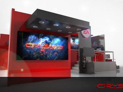 3D Trade Show Display 01 3d display keyshot render trade show