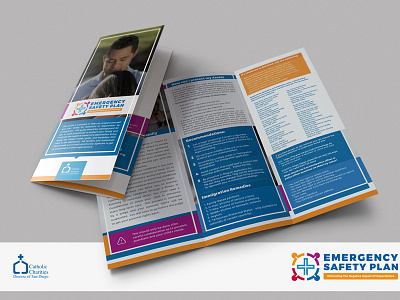 SD Diocese - trifold branding brochure christian logo design religion san diego sd trifold