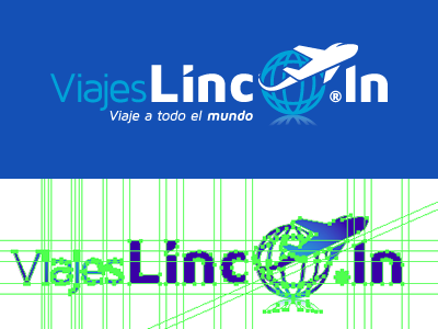 Viajeslincoln_03 aestudio air line airplane blue brand branding green ingenia ingenia creative logo logotipo pictograma
