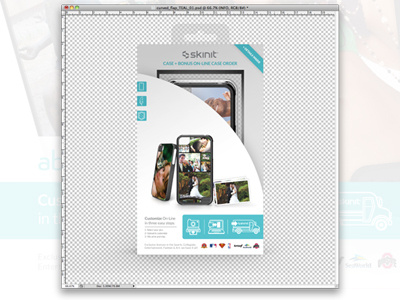 Curved Flap Teal 02 branding icon packaging skinit teal