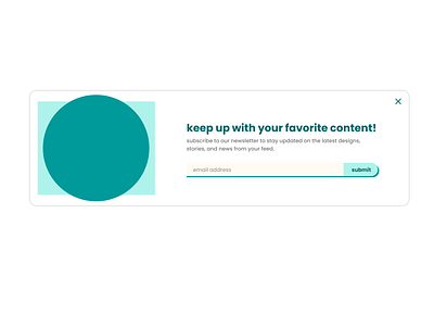 Daily UI - Subscribe Form UI Design Concept dailyui design email modal newsletter popup subscribe subscription ui ux