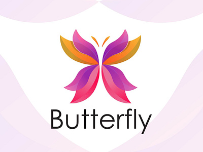 Butterfly Minimal Logo Design