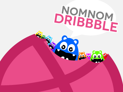 NOMNOM Dribbble character design dribbble first graphic nomnation nomnom nomnomboris nomster