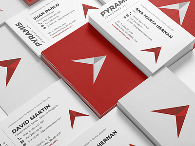 Pyramis Aerospace · Branding branding business card design editorial logo