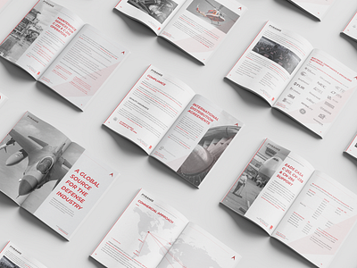 Pyramis Aerospace · Brochure branding design editorial typography