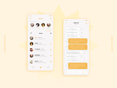UI Design · Chat App app chat design ui