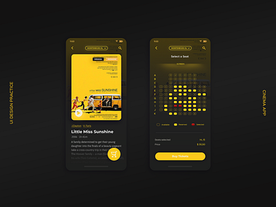 UI Design · Cinema app design ui