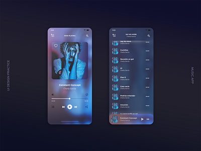 UI Design · Audio Streaming App app design ui