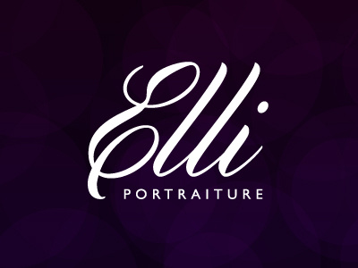 Elli Portraiture logo logotype minimal script simple type typography