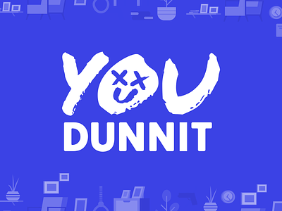 You Dunnit Brand blue brand branding face idenity logo mark murder mystery website