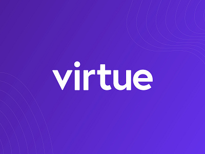 Virtue Accountants Logo clean logo minimal purple purple logo