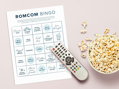 Romcom Bingo Printable