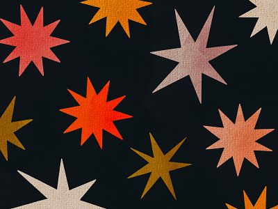 Inktober 29 - Stars feminine illustration inktober pattern stars texture vectober vintage