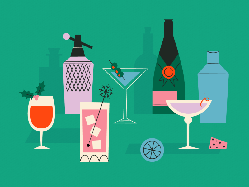 Drawcember day 9 - cozy drinks by Shelby Warwood on Dribbble