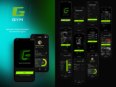 UX/UI design of a mobile application for a gym