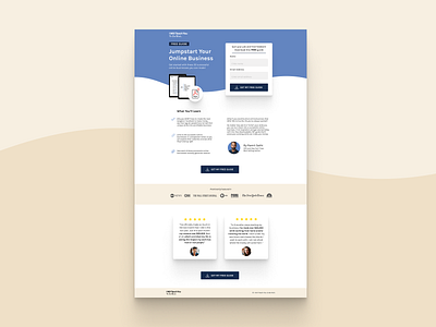 I Will Teach You to Be Rich eBook Landing Page figma landing page web design