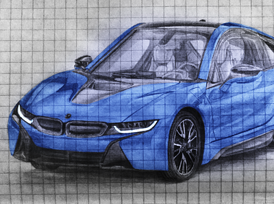 BMW i8 illustration
