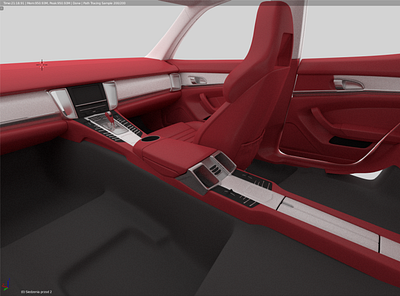 Porsche Panamera Interior 4 3d graphic design