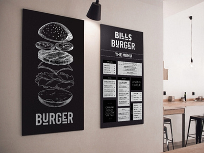 Print POS - Instore menu designs for burger restaurant