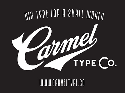 Carmel Type Co. branding design graphic design launch lettering logo team page typography