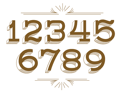 Lastra Numerals announcement design font lettering numbers numerals tool typeface typography