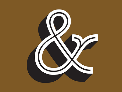 A Magnifique Ampersand ampersand design font lettering product typeface typography