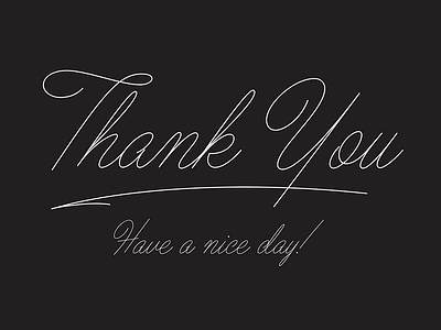 Thank You in Ballpoint ballpoint bic design example lettering preview product script typeface typography