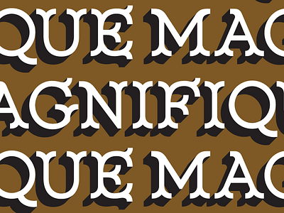 Magnifique decadent decocrative design font french italian lettering serif typeface typography