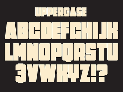 Stuffed Crust Uppercase bold font heavy lettering product san serif typeface typography