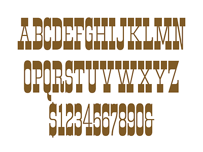 Lumber Co. Ultra Light Alphabet cowboy font lettering slab serif typeface typography western