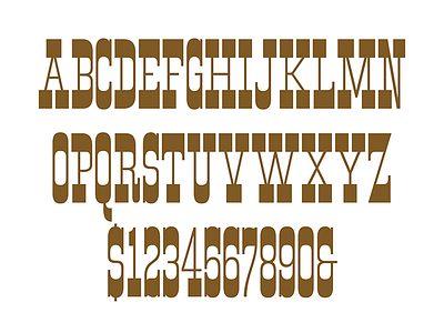 Lumber Co. Ultra Light Alphabet