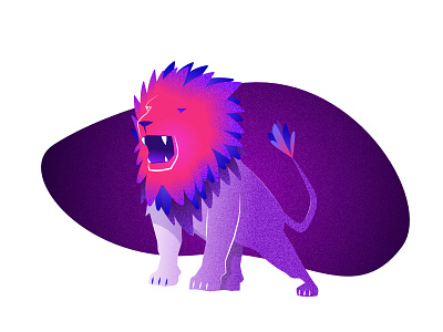 Lion illustration lion vibrant