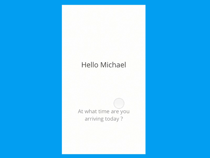 Personal Assistant Animation animation app concept gif minimal mobile ui ux