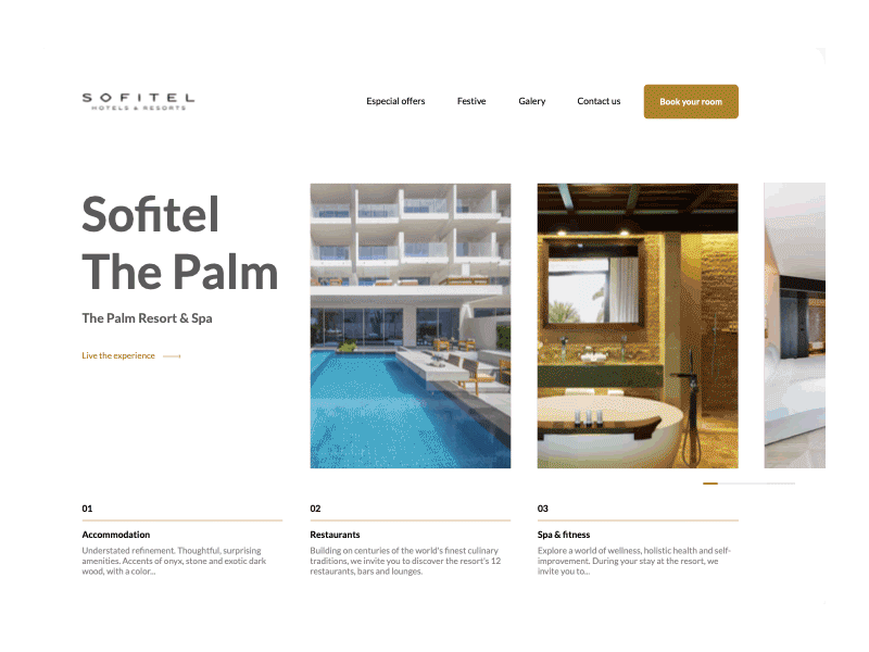 Hotel website interaction