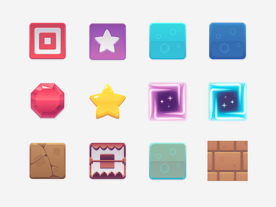 Word Wonder Jam - Items 2nd part assets game icons illustration items scrabble vector