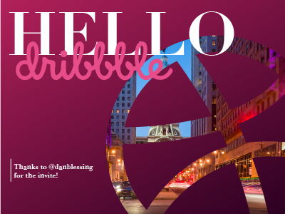 Hey Dribbblers! design excited new philadelphia welcome