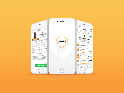 DRAFT NBA 2019 app design mobile design sports ui user interface design