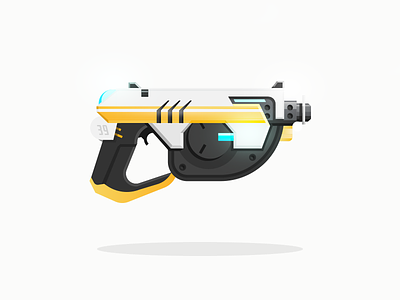 Tracer armory illustration overwatch yellow