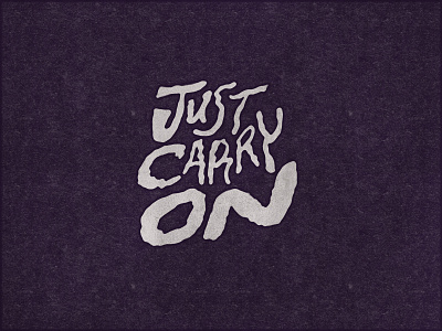 Just Carry On 2d doodle halloween handlettering ipad