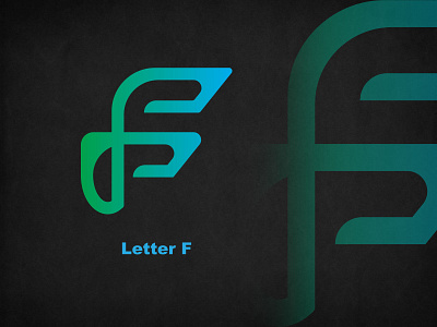 Logo Letter F Blue Green 3d abstract animation blue branding design f graphic design green illustration letter lettering logo motion graphics ui vector