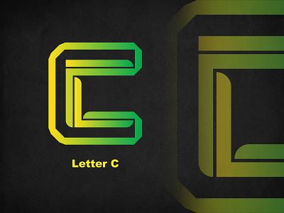 Logo Letter C yellow green