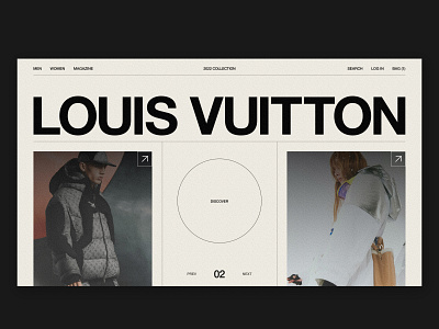 louis vuitton website design by Bui An on Dribbble