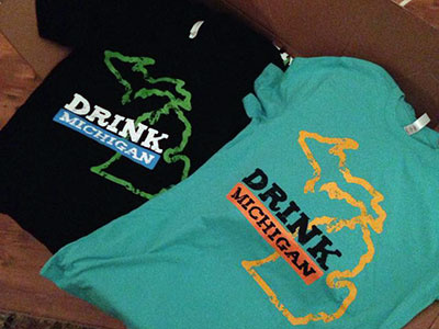 Drink Michigan t-shirts design graphic graphic design t shirt design