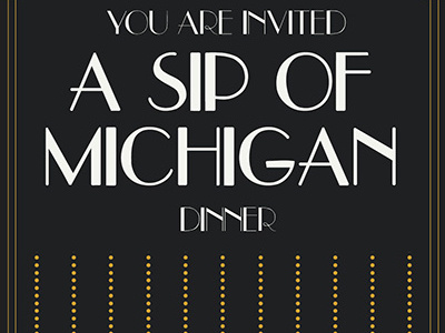 Sip of Michigan event program