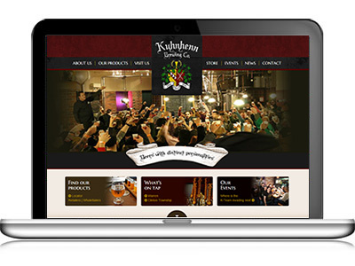 Kuhnhenn Brewery Website Redesign brewery design responsive website design