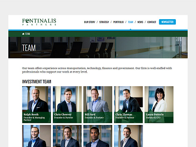 Fontinalis team page bios design team website design