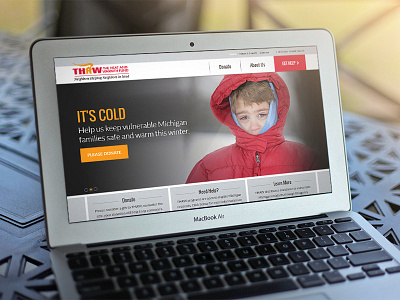 The Heat and Warmth Foundation Website Redesign design homepage non profit responsive design web design website design